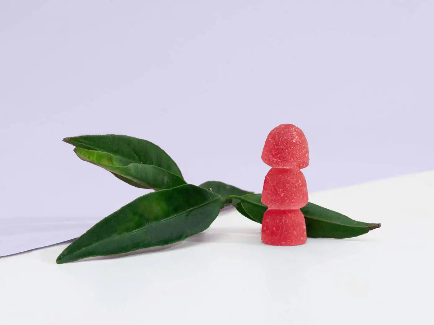 Three wild berry CBD gummies